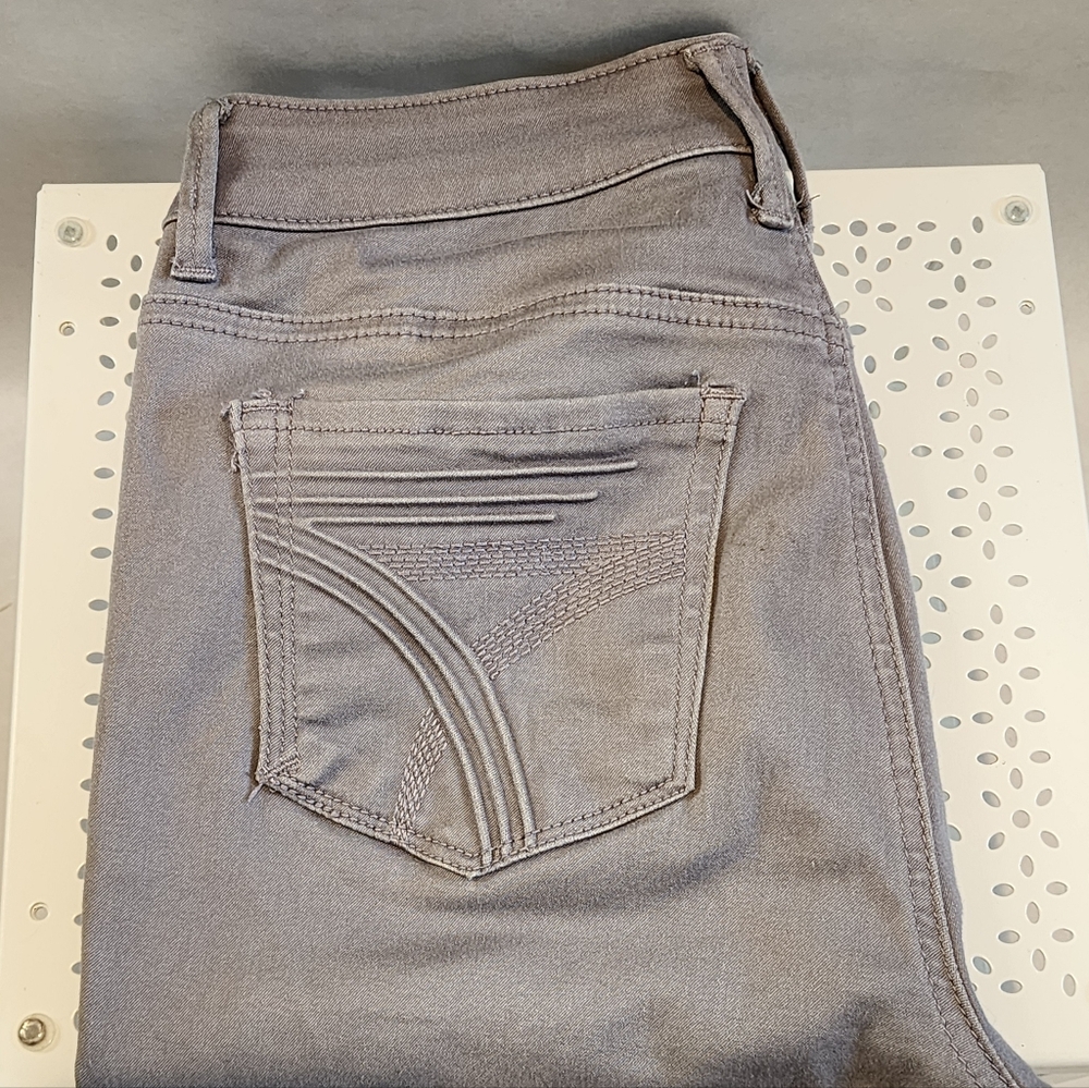 Seven 7 High Rise Skinny Light Gray Jeans Size 4 - Picture 7 of 10